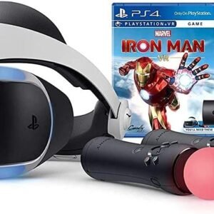PlayStation VR Marvel's Iron Man VR Bundle, Compatible with PS4 & PS5: VR Headset, Camera, Move Motion Controllers (Renewed)
