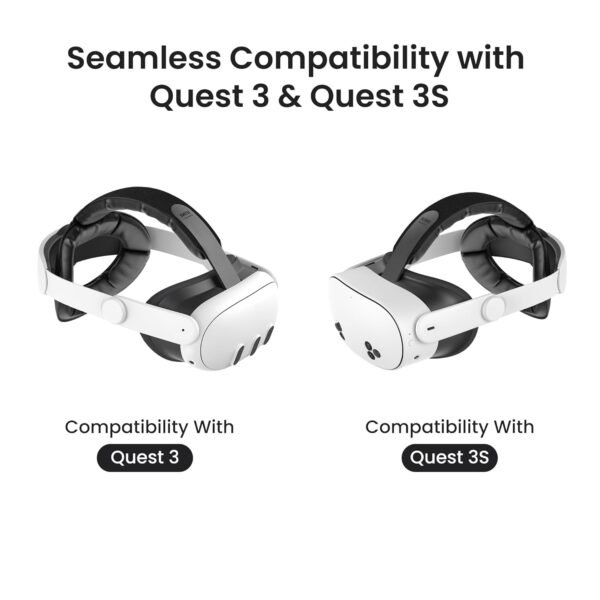 KIWI design K4 Comfort Head Strap Accessories for Meta/Oculus Quest 3/3S, Non-Battery Lightweight Head Strap - Image 5