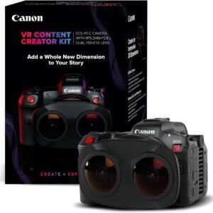 Canon VR Content Creator Kit - EOS R5 C Full-Frame Hybrid Camera and RF5.2mm F2.8 L Dual Fisheye Lens, for Video Professionals
