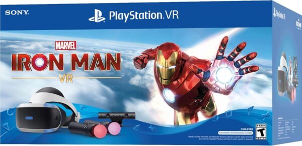 Sony Playstation VR Marvel's Iron Man Bundle, White: Playstation VR Headset, Camera, 2 Move Motion Controllers, VR Digital Code for PS4 PS5 - Image 3
