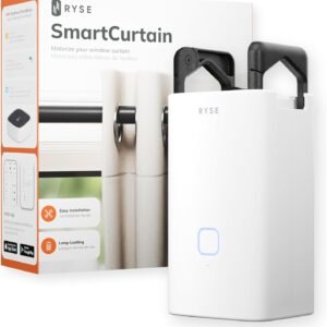 RYSE SmartCurtain | Motorized Curtain | Turn Your Current Curtains into Electric, Automated Drapes | Smart Home Smart Curtains Motorized Window Curtains | Phone App Enabled