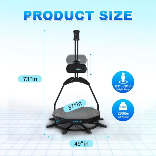 KATVR 360 VR Treadmill, Virtual Reality Treadmill for Immersive Gaming Experience, Perfect for Home Fitness, Gaming Enthusiasts and Wellness - Image 5