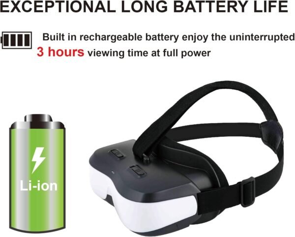 Personal Mobile Movie Cinema,HDMI Input,Built in Battery,Not VR HMD,Connected to Various Media Sources Directly.Video Glasses-Video Goggles-Monitor(Bigeyes H3) - Image 7
