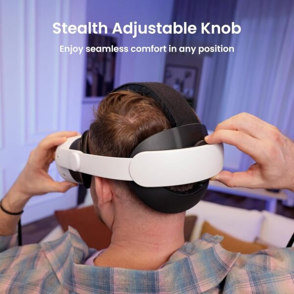 KIWI design K4 Comfort Head Strap Accessories for Meta/Oculus Quest 3/3S, Non-Battery Lightweight Head Strap - Image 4