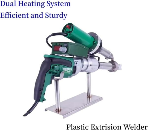 1600W Hand Extrusion Welder Gun Plastic Handheld Extruder Dual Heating System Welding Gun PP HDPE LDPE Pipe Welding Machine (220V Extruder) - Image 5