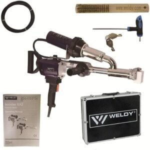220V EX2 EX3 WELDY 3400W Handheld Plastic Extrusion Welding Machine kit Hot Air Plastic Welder Gun Vinyl Weld Extruder Welder Machine (EX3 extruder)
