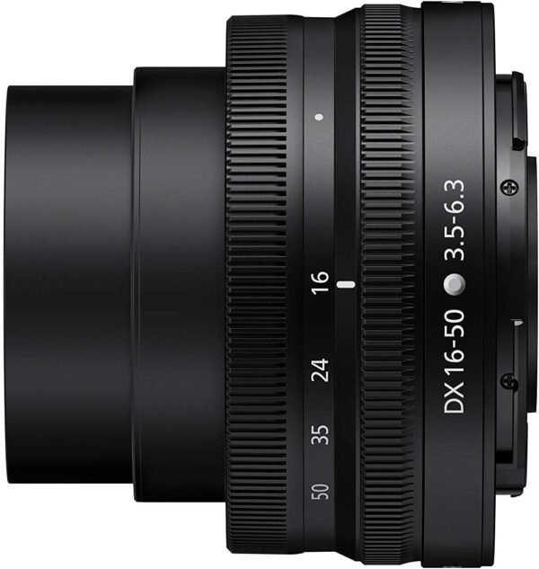 Nikon NIKKOR Z DX 16-50mm VR (Black) | Compact mid-range zoom lens with image stabilization for APS-C size/DX format Z series mirrorless cameras | Nikon USA Model - Image 2