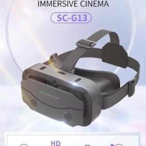VR Headset for Samsung and Android Phones with Handle - Anti-Blue Eyes Protected HD Lenses, VR Goggles for All Smartphone /5-7.3in(Black)
