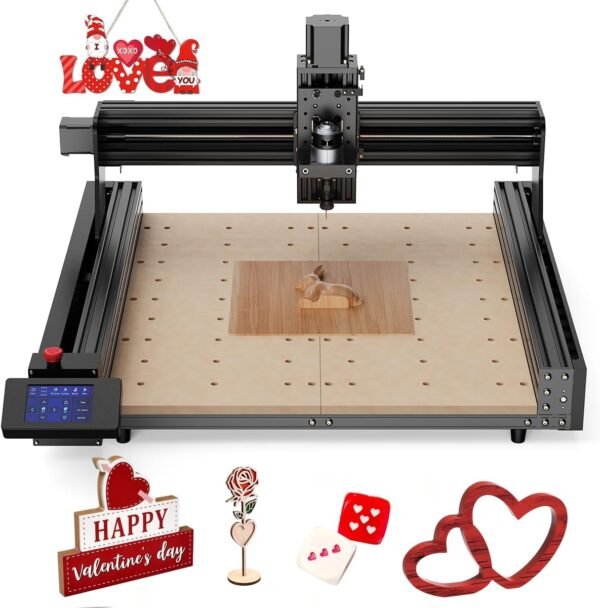 TTC450 CNC Router Machine,3-Axis Engraving All-Aluminum Milling Machine for Engraving, Cutting MDF, Acrylic, Solid Wood, Nylon, PCB, Carbon Fiberboard, Working Area 18.1 x 18.1 x 3.1In CNC Machine