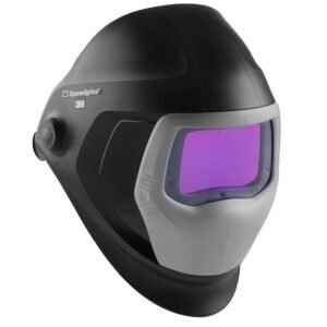3M Speedglas Welding Helmet 9100, 06-0100-30iSW, with Auto-Darkening Filter 9100XXi 3 Arc Sensors for MMAW TIG MIG Tack Plasma Arc Welding and Grinding Mask, 1 Each
