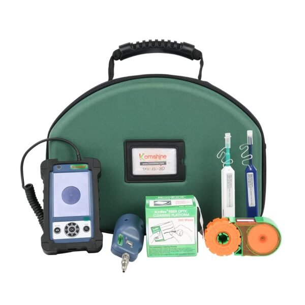 400X Magnification Optic Fiber Inspection Probe Komshine KIC-05D Optical Video Inspection Kit + Cleaner Cleaning Pen SC FC ST 2.5mm/LC 1.25mm + Fiber Cleaning Wipes 600+ Cleanings