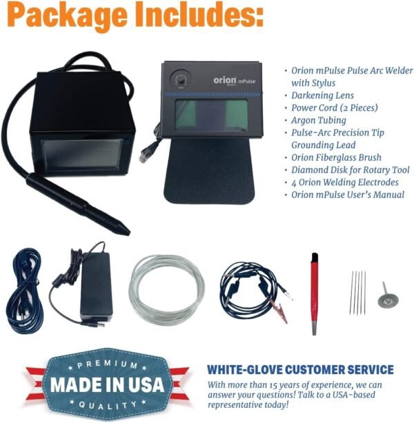Permanent Jewelry Welder by Sunstone Welders, Orion mPulse 30, Pulse Arc Permanent Jewelry Welder with Touch Screen Interface (Orion mPulse 30 with basic ADL) - Image 8