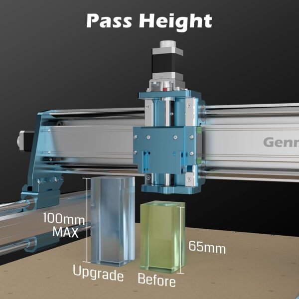 SainSmart Genmitsu 4040-PRO MAX CNC Router, 710W Trimmer & Linear Rail Driven, Work Area 400 x 400 x 78mm, for Wood Metal Acrylic Cutting Milling, GRBL Control - Image 4