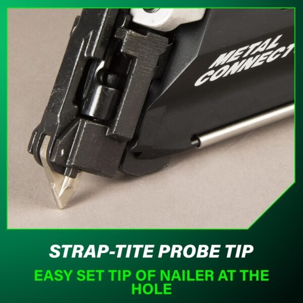 Metabo HPT 36V MultiVolt Cordless Metal Connector Nailer Kit Accepts 1-1/2-Inch and 2-1/2-Inch Nails Strap-Tite Probe Tip NR3665DA - Image 9