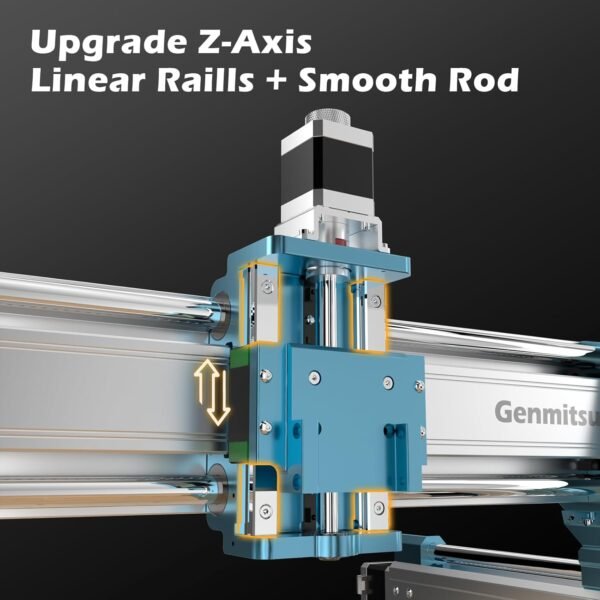 SainSmart Genmitsu 4040-PRO MAX CNC Router, 710W Trimmer & Linear Rail Driven, Work Area 400 x 400 x 78mm, for Wood Metal Acrylic Cutting Milling, GRBL Control - Image 2