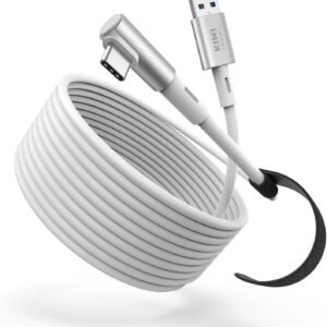 KIWI design 16FT Link Cable Compatible with Oculus/Meta Quest 3S Accessories, and Quest 3/2/Pro/Pico 4, USB 3.0 to USB C Link Cable with 5Gbps Super Speed