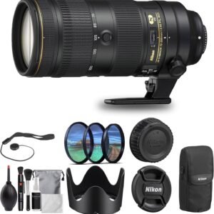 Nikon - AF-S NIKKOR 70-200mm f/2.8G ED VR II Telephoto Zoom Lens (2185) + Filter Kit + Cap Keeper + Cleaning Kit (Renewed)