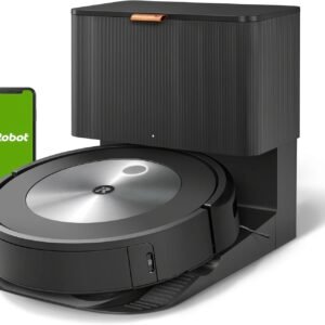 iRobot Roomba j7+ (7550) Self-Emptying Robot Vacuum – Uses PrecisionVision Navigation to Identify & Avoid Objects Like Socks, Shoes, & Pet Waste, Smart Mapping, Self-Empty for Up to 60 Days