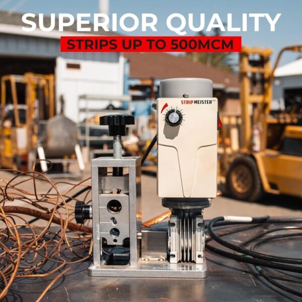 StripMeister E350x Wire Stripper Machine - Wire Stripping Machine For Copper Wires, Electric Wire Stripping For Scrap Metal & Cables, Cable Stripper, Automatic Wire Stripper up to 500mcm - Image 3
