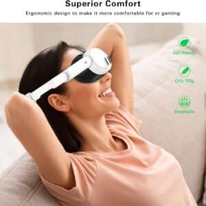 Head Strap Compatible with Meta Oculus Quest 3, Adjustable Elite Strap for Quest 3 Accessories, Enhanced Comfort and Support in VR Gaming (OS05)