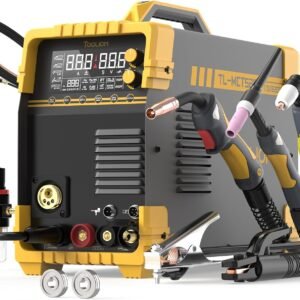 TOOLIOM MIG/TIG/CUT/Stick Welder 5 in 1 Multiprocess Welding Machine 110/220V Dual Voltage Aluminum Welding Machine Spool Gun Compatible