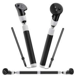 Controller Extension Grips Gorilla Tag Long Arms Sticks for Meta Quest 3 / Oculus Quest 2, VR Game Handle Attachments Controller Accessories for Beat Saber Handles Golf Club
