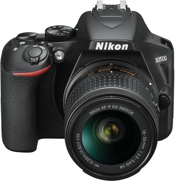 Nikon D3500 DSLR Camera w/Nikon AF-P DX NIKKOR 18-55mm f/3.5-5.6G VR Lens + Camera Case + 64GB Memory + Deluxe Starter Kit + Hand Grip Stabilizer Tripod + More (14pc Bundle) (Renewed) - Image 5