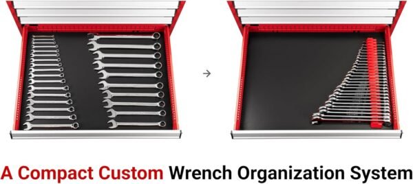 TEKTON Stubby and Standard Length Combination Wrench Set with Modular Organizers, 71-Piece (1/4-1-1/4 in., 6-32 mm) | WCB95902 - Image 6
