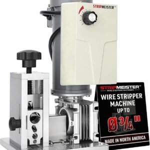 StripMeister E250 Wire Stripper Machine - Wire Stripping Machine For Electrical & Copper Wires, Electric Wire Stripping Machine Variable Speeds, Scrap Metal Stripping Made Easy