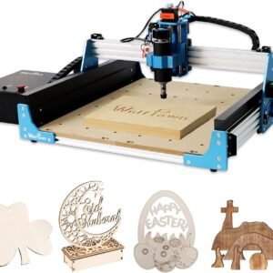 CNC Router Machine 4040 pro All Metal 3 Axis with Steel Wheel Engraver Milling Machine 500W Fast Speed for Wood Metal Acrylic MDF Nylon Carving, Working Area 400X400X75mm