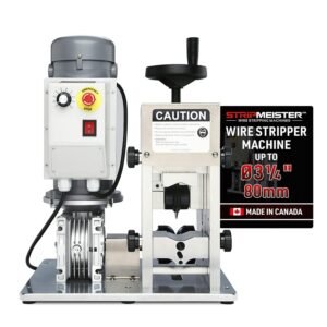 StripMeister E2000x Wire Stripper Machine - Wire Stripping Machine Scrap Cable Stripper for Wire Recycling, 72 Pound Heavy-Duty #18 to 2000mcm Wire Stripping Capacity with Variable Speed Control
