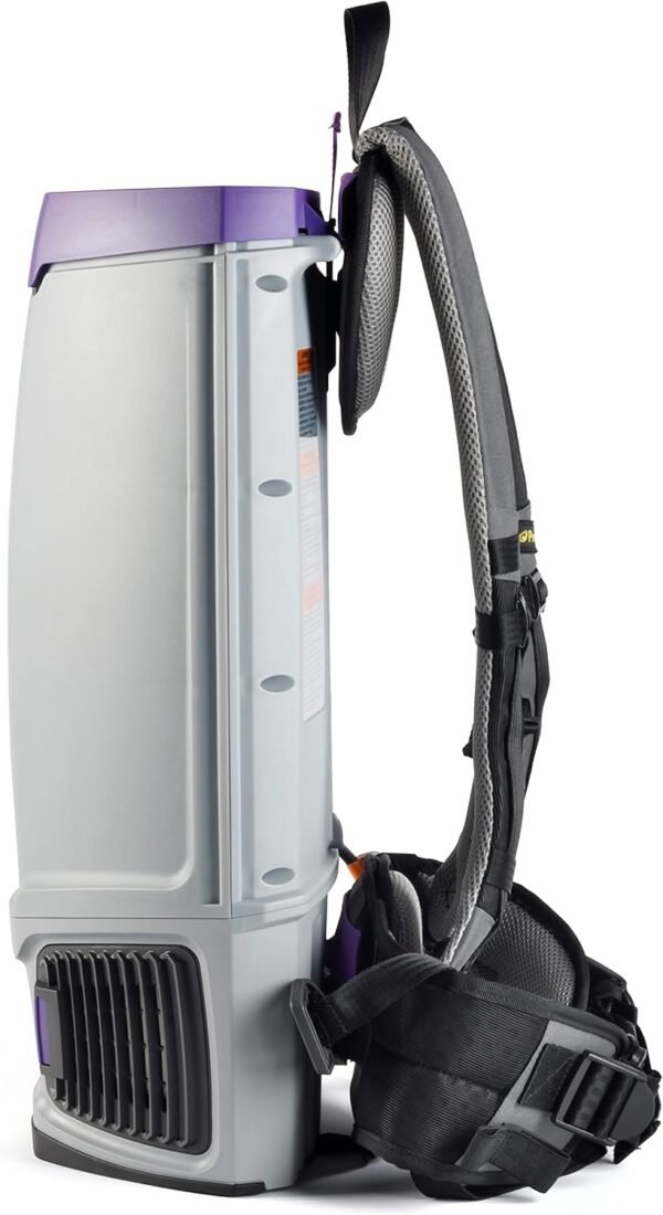 ProTeam GoFit 10 Commercial Backpack Vacuum w/Xover Multi-Surface Two-Piece Wand Tool Kit, 10 Quart, Corded - Image 9