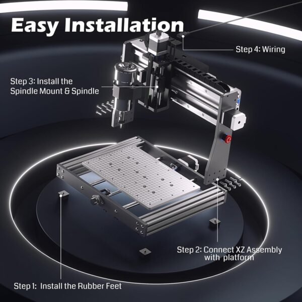 3020-PRO MAX V2 CNC Router Machine, Upgraded 3 Axis Engraver for Metal, Wood, Acrylic, PCB MDF, New Structure & Offline Controller & 6pcs Limit Switches, Working Area 11.8 x 8.1 x 3.1 inch - Image 5