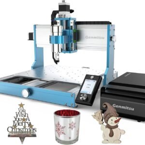 3030-PROVer MAX CNC Router Machine with Linear Guide & Ball Screw Motion, Achieve ±0.05mm Accuracy for High Precision Metal Aluminum Copper Acrylic Engraving, Supports 4th Axis Rotary Kit