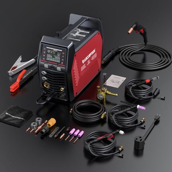 ARCCAPTAIN MIG205MP MIG Welder 9 IN 1 iControl APP Control Plasma Cutter/Pulsed MIG/Flux Core/Spool Gun/DC HF/Lift TIG/Clean/Stick Aluminum Welding Machine 120/240V Dual Voltage Multiprocess Welder - Image 7
