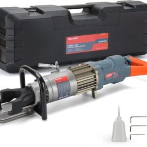 5/8 Inch Electric Rebar Bender 1100 W Hydraulic Rebar Bending Machine #6-16 mm Rebar within 2-2.5 s Easy Bending Rebar Steel Bar HRB-16 (Grey + Orange)