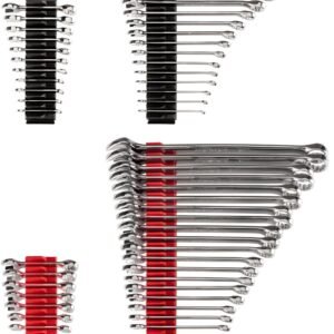 TEKTON Stubby and Standard Length Combination Wrench Set with Modular Organizers, 71-Piece (1/4-1-1/4 in., 6-32 mm) | WCB95902