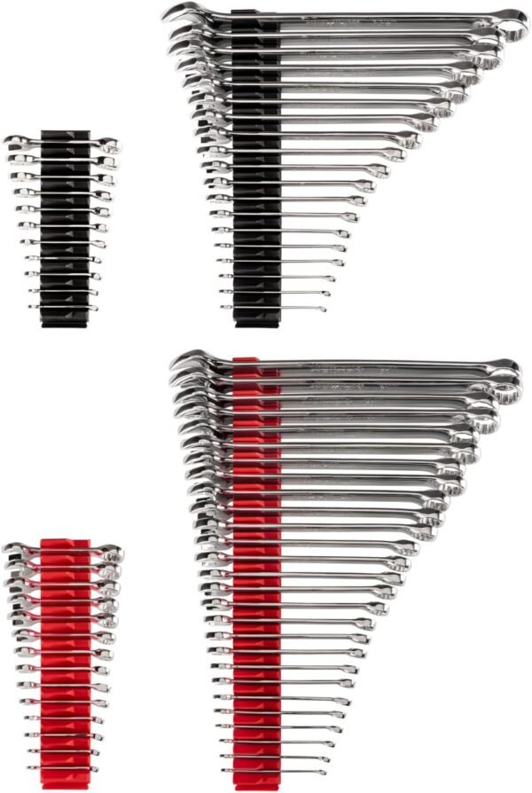TEKTON Stubby and Standard Length Combination Wrench Set with Modular Organizers, 71-Piece (1/4-1-1/4 in., 6-32 mm) | WCB95902