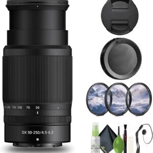 Nikon NIKKOR Z DX 50-250mm f/4.5-6.3 VR Telephoto Zoom Lens Z Series Mirrorless Cameras (20085) + Filter Kit + Cap Keeper + Cleaning Kit