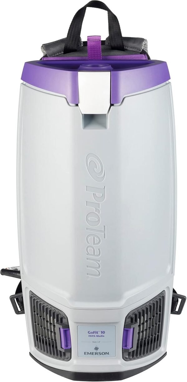 ProTeam GoFit 10 Commercial Backpack Vacuum w/Xover Multi-Surface Two-Piece Wand Tool Kit, 10 Quart, Corded - Image 3