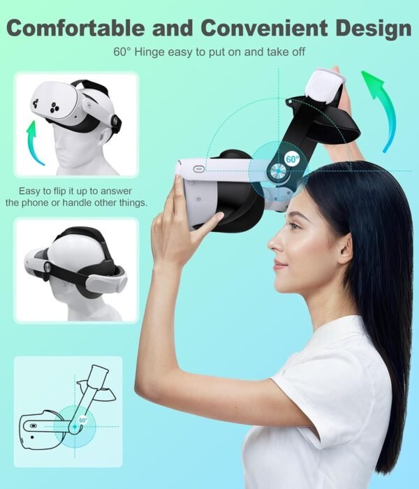 NinjajoyOX Head Strap for Meta Quest 3S/Quest 3/Quest 2, Adjustable Elite Strap Replacement for Enhanced Comfort Support of VR Headset - Image 6
