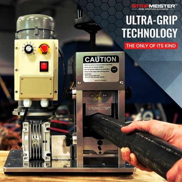 StripMeister E2000x Wire Stripper Machine - Wire Stripping Machine Scrap Cable Stripper for Wire Recycling, 72 Pound Heavy-Duty #18 to 2000mcm Wire Stripping Capacity with Variable Speed Control - Image 5