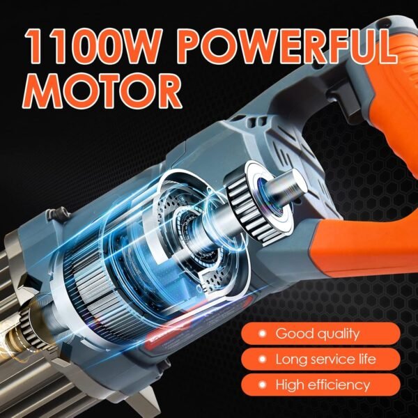 5/8 Inch Electric Rebar Bender 1100 W Hydraulic Rebar Bending Machine #6-16 mm Rebar within 2-2.5 s Easy Bending Rebar Steel Bar HRB-16 (Grey + Orange) - Image 6