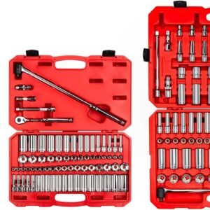 TEKTON 1/4, 3/8, 1/2 Inch Drive 6-Point Socket and Ratchet Set with Cases, 212-Piece (5/32-1-5/16 in., 4-32 mm) | SKT95304