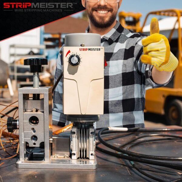 StripMeister E350x Wire Stripper Machine - Wire Stripping Machine For Copper Wires, Electric Wire Stripping For Scrap Metal & Cables, Cable Stripper, Automatic Wire Stripper up to 500mcm - Image 4