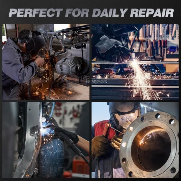 ARCCAPTAIN MIG205MP MIG Welder 9 IN 1 iControl APP Control Plasma Cutter/Pulsed MIG/Flux Core/Spool Gun/DC HF/Lift TIG/Clean/Stick Aluminum Welding Machine 120/240V Dual Voltage Multiprocess Welder - Image 8