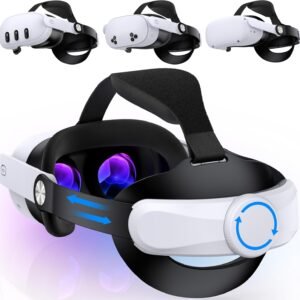 Kawaye for Meta Quest 3S/Quest 2/Quest 3 Head Strap, Adjustable Head Strap Replacement for Elite Strap, VR Headset Strap Enhanced Support&Comfort