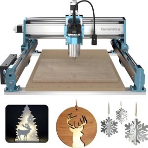 SainSmart Genmitsu 4040-PRO MAX CNC Router, 710W Trimmer & Linear Rail Driven, Work Area 400 x 400 x 78mm, for Wood Metal Acrylic Cutting Milling, GRBL Control