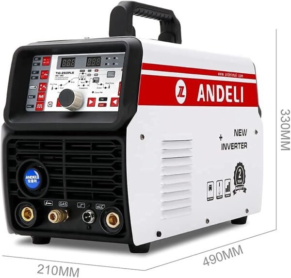 ANDELI 110V/220V 200AMP Aluminum Tig Welder, AC/DC Tig Welder With Pulse Cold Welding Machine TIG-250PLS AC DC (Al SUIT) - Image 2