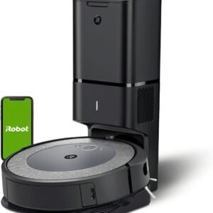 iRobot Roomba i3+ EVO (3550) Self-Emptying Robot Vacuum – Now Clean by Room with Smart Mapping, Empties Itself for Up to 60 Days, Works with Alexa, Ideal for Pet Hair, Carpets​, Roomba i3+